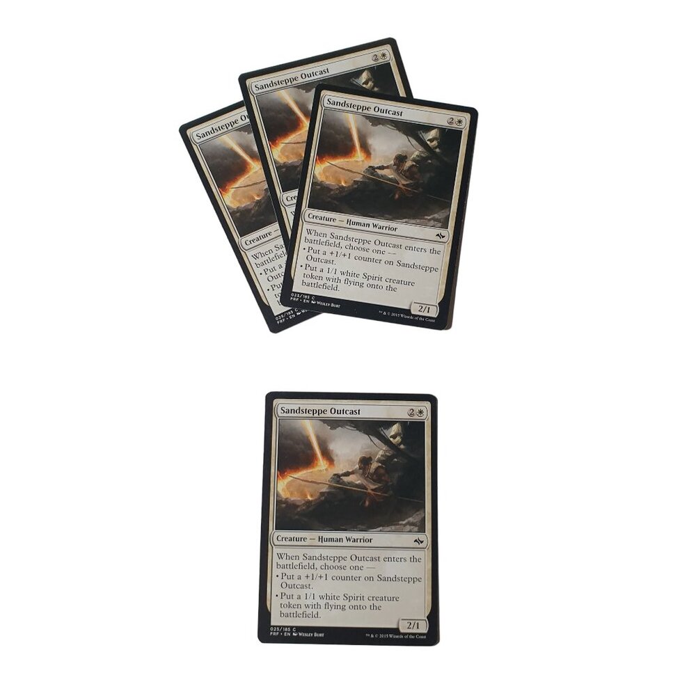 Magic The Gathering Sandsteppe Outcast 025/185 FRF Lot of 4 Near Mint Creature